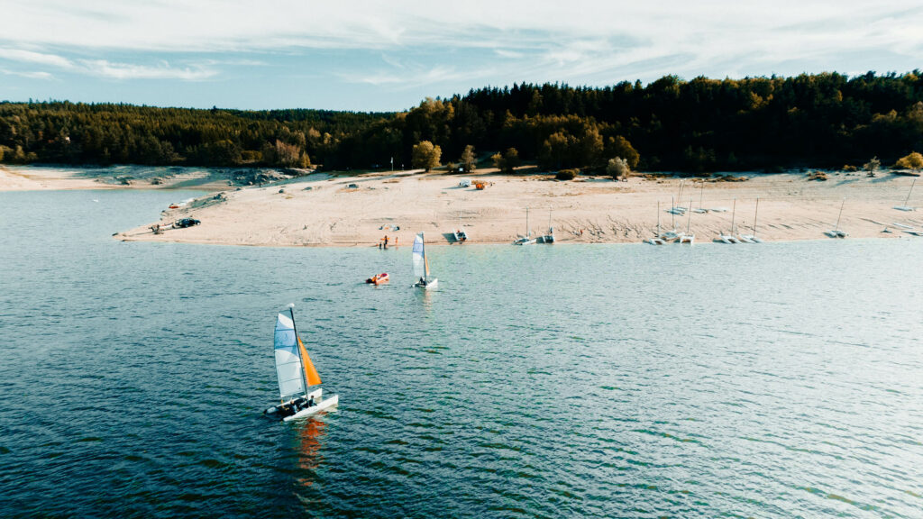 apprendre le catamaran en lozère