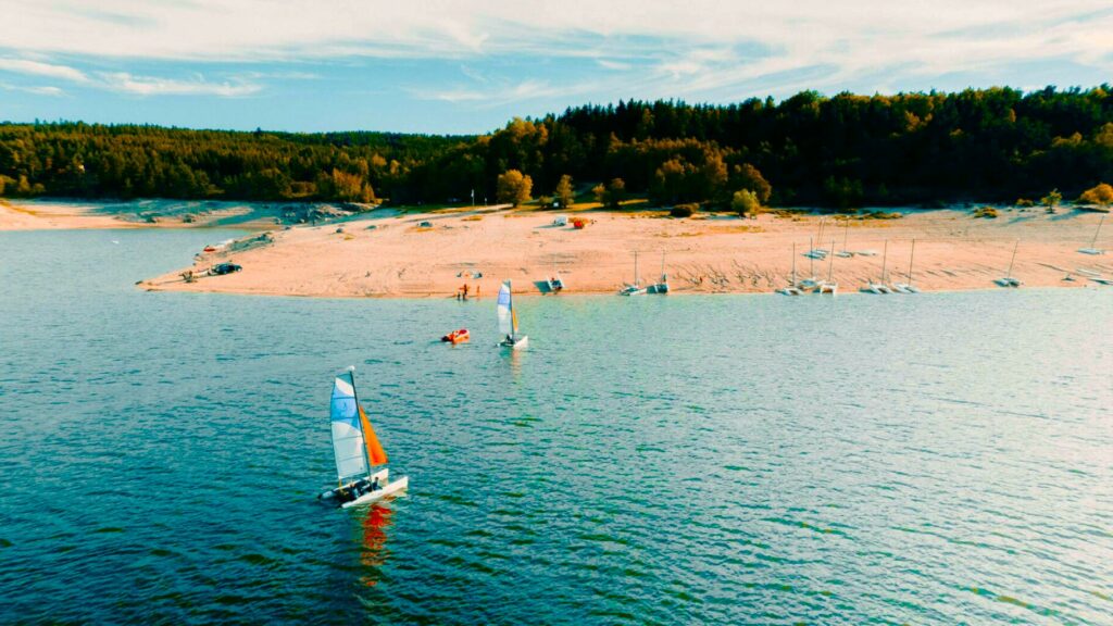 apprendre le catamaran en lozère